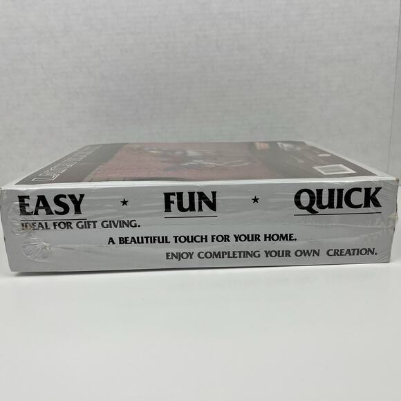 National Yarn Crafts Latch Hook Kit Carousel Unicorn Horse R886 20x27 Inch - Picture 4 of 6